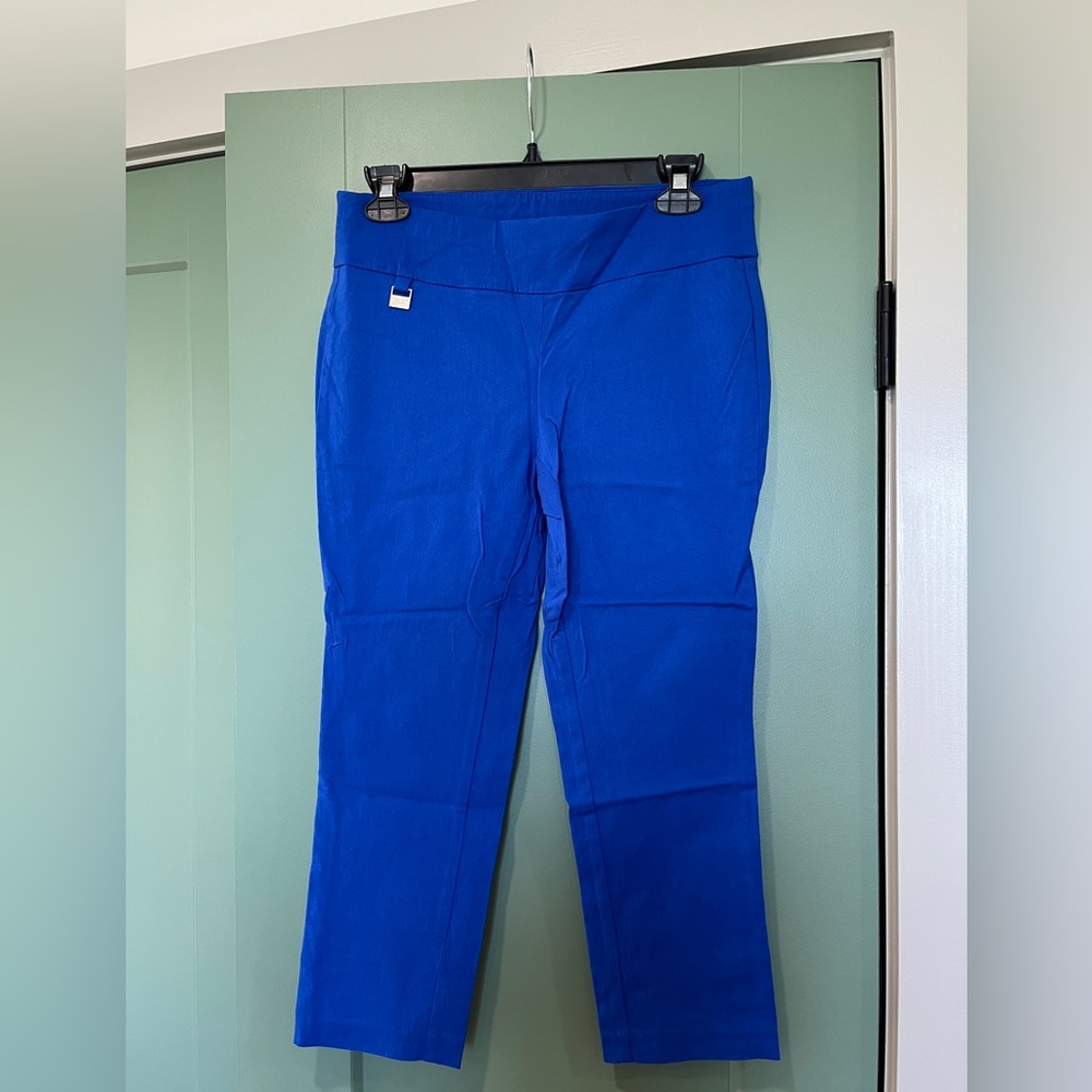 Rafaella Comfort Capri Pants - Blue